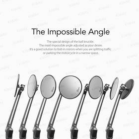 Ojo black mirrors compatible with most modern Vespa models, GTS/ GTV/ LX/ LT/ LXV/ S