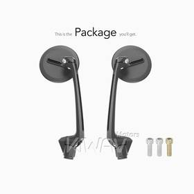 Ojo black mirrors for 8mm mirror thread