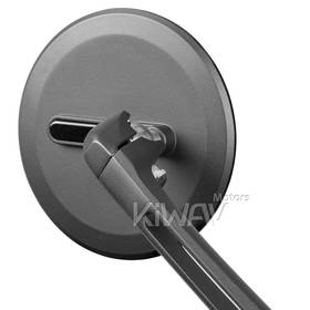Ojo black mirrors compatible with most Harley Davidson