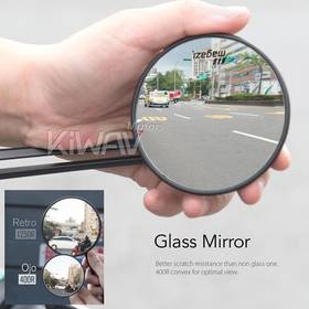 Ojo black mirrors compatible with most Harley Davidson