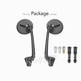 Ojo black mirrors compatible with most Harley Davidson