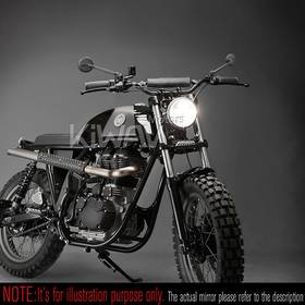 Ojo black mirrors compatible with most Harley Davidson