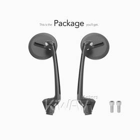 Ojo black mirrors compatible with Harley Davidson Street 500/ 750