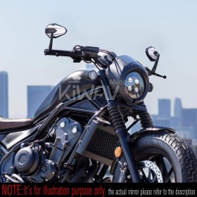 4Rizz white bar end mirrors for M8 threaded handlebars