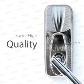 Modern chrome mirrors compatible with BMW