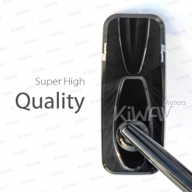 Modern black mirrors for 8mm scooters and motorcycles