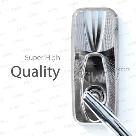 Modern chrome mirrors for 8mm scooters and motorcycles