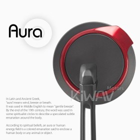 Aura red bar end mirrors compatible with Specific Indian models