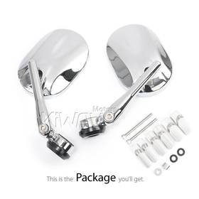 Stark chrome heavy weight bar end mirrors compatible with Specific Indian models