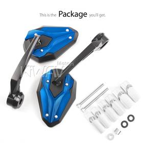 ViperII all blue heavy weight bar end mirrors compatible with Specific Indian models