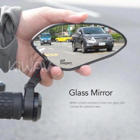 Horus black heavy weight bar end mirrors compatible with Specific Indian models
