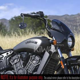 Mamba matte carbon heavy weight bar end mirrors compatible with Specific Indian models