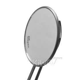 Aura black bar end mirrors compatible with Harley Sportster Dyna Softail XG street