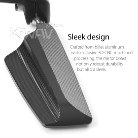 Leap black bar end mirrors a pair compatible with Harley Sportster Dyna Softail XG street
