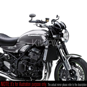 Trusti black bar end mirrors for 7/8, 1, 1-1/4 Inch hollow end handlebars