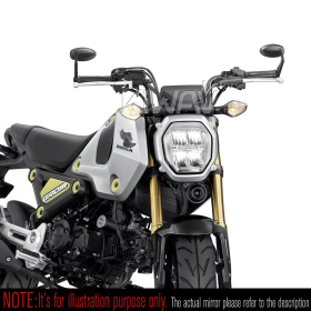 Trusti black bar end mirrors for M6 threaded handlebars