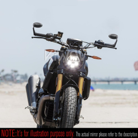 Trusti black bar end mirrors for M8 threaded handlebars