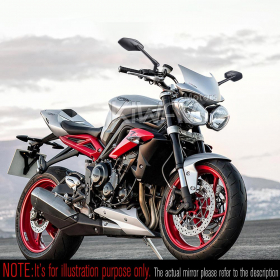 バイクミラー　メデューサ　黒　M10 5/16"　バイク　ハーレーに汎用