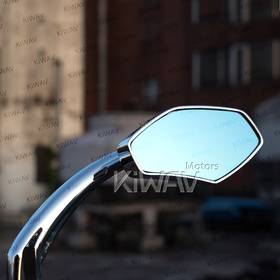 Medusa chrome mirrors compatible with M10 metric bike & Harley Davidson