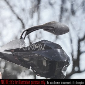 Medusa carbon mirrors compatible with M10 metric bike & Harley Davidson