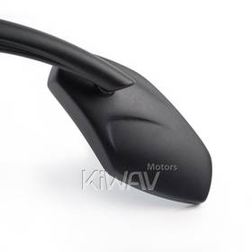 Medusa black mirrors for 8mm scooters and motorcycles