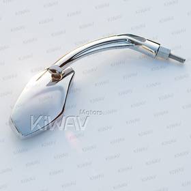 Medusa chrome mirrors for 8mm scooters and motorcycles