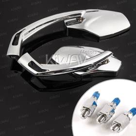 Medusa chrome mirrors for 8mm scooters and motorcycles
