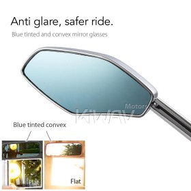 Medusa chrome mirrors for 8mm scooters and motorcycles
