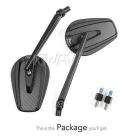 Mamba matte carbon mirrors compatible with Harley Davidson Street 500/ 750