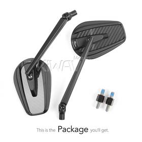 Mamba glossy carbon mirrors compatible with Harley Davidson Street 500/750