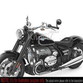 Mamba round glossy carbon bar end mirrors compatible with BMW