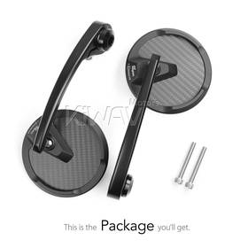 Mamba round matte carbon for M6 threaded handlebars