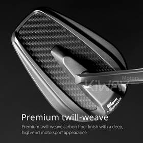Mamba matte carbon bar end mirrors for 1, 1-1/4 Inch hollow end handlebars