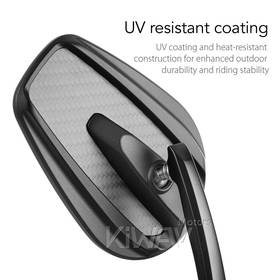 Mamba matte carbon bar end mirrors compatible with BMW