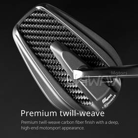 Mamba glossy carbon bar end mirrors for 7/8 Inch hollow end handlebars