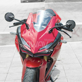Mamba round matte carbon fairing mount mirrors compatible compatible with Ducati Panigale