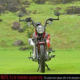 Mamba matte carbon heavy weight bar end mirrors compatible with Honda specific mini motorcycles