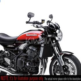 Mamba matte carbon heavy weight bar end mirrors for M8 threaded handlebars