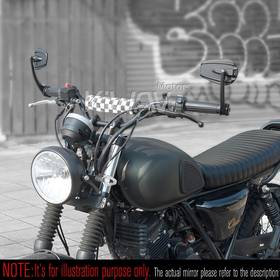 Mamba matte carbon heavy weight bar end mirrors for M6 threaded handlebars
