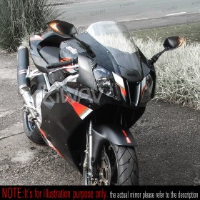 Lucifer black LED fairing mount mirrors with sequential effect for Sportsbike