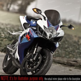 Lucifer black LED fairing mount mirrors with sequential effect for Sportsbike