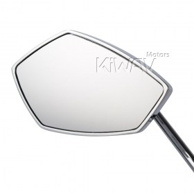 Palm chrome mirrors 6.5 in. long stem compatible with Harley davidson
