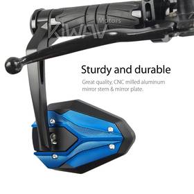 ViperII all blue heavy weight bar end mirrors compatible with BMW M8 threaded handlebar