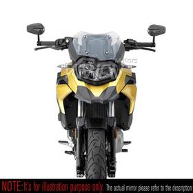 Mamba glossy carbon heavy weight bar end mirrors compatible with BMW M10 threaded handlebar