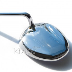 Ellipse chrome short stem compatible with Harley Davidson