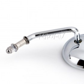 Ellipse chrome short stem compatible with Harley Davidson