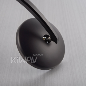 Eclipse black bar end mirrors compatible with Triumph water-cooled motorcycles