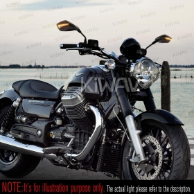 Fist carbon LED mirrors universal fit M10 matric bikes