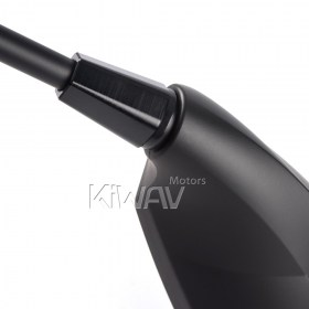 Fist black LED mirrors for 8mm scooters and motorcycles