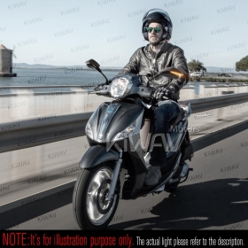 Fist carbon LED mirrors for scooter moped ATV